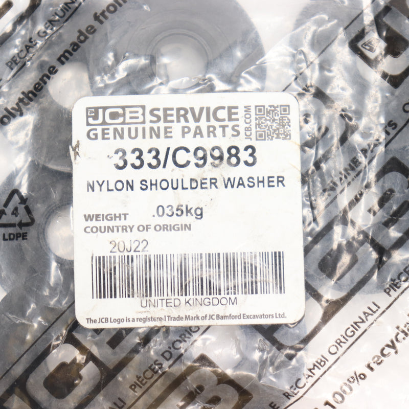 (8-Pk) JCB Nylon Shoulder Washer 333/C9983