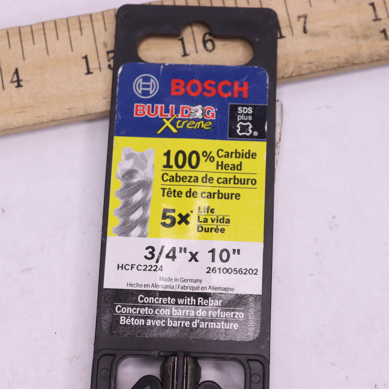 Bosch Bulldog Extreme Rotary Hammer Drill Bit 3/4" x 10" HCFC2224