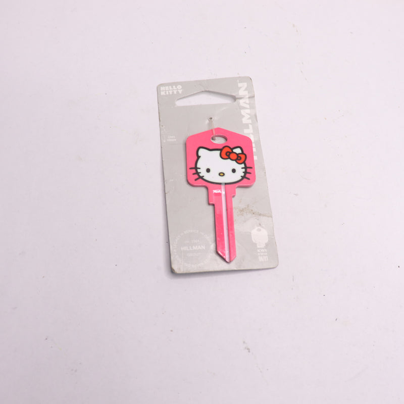 Hillman Key Blank Themed Hello Kitty Kwikset Kw Pink 87644
