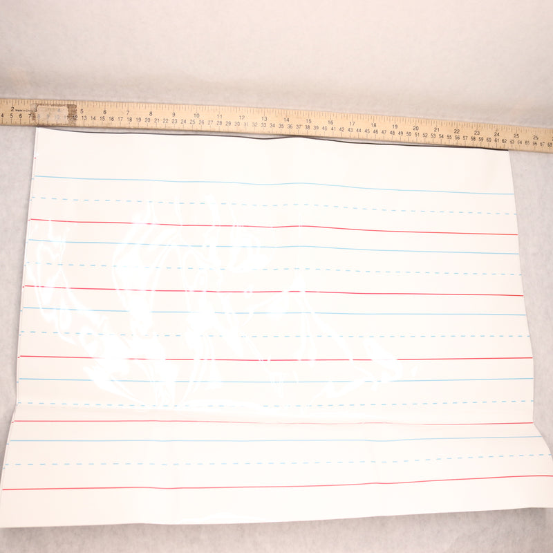 (4-Pk) Patelai Magnetic Handwriting Paper Dry Erase Sentence Strips 22" x 17"