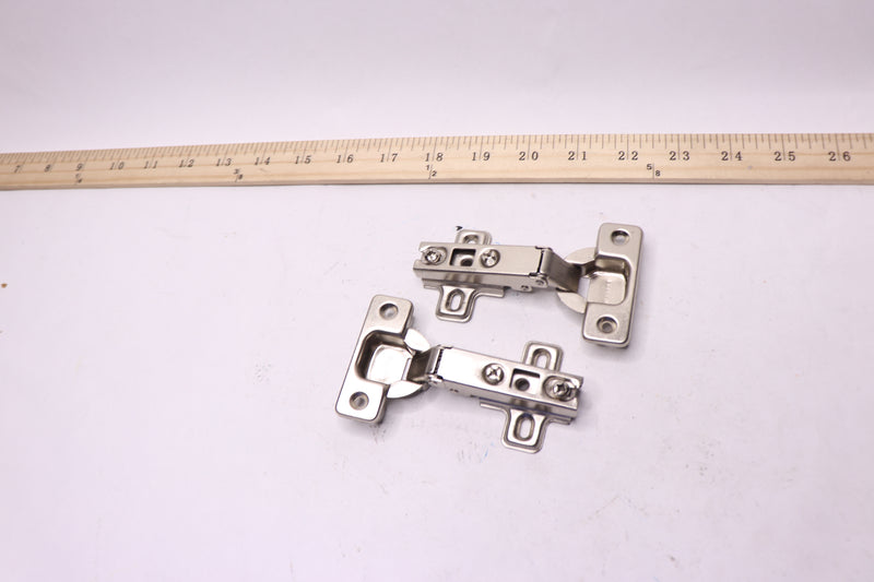 (2-Pk) Everbilt 110-Degree Full Overlay Cabinet Hinge 35 mm HC11SFE-NP-CP