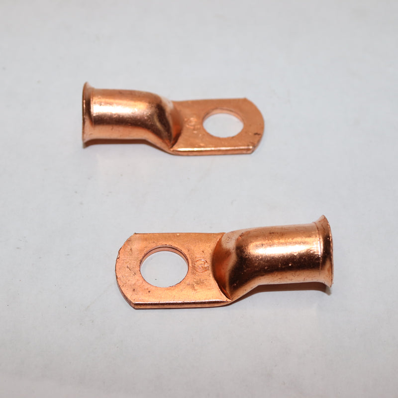 (2-Pk) Forney Copper Cable Lugs Number 3/0 Cable with 1/2"Stud Size 60100