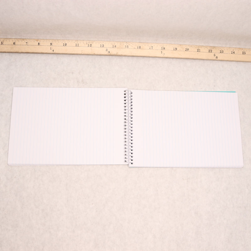 Mintra Narrow Ruled Office Steno Book 100 Sheets Teal 6" x 9"