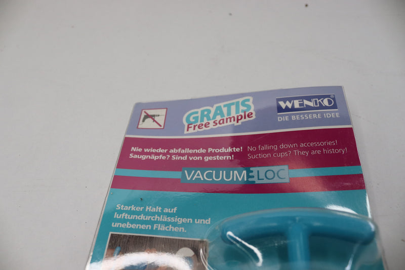 Wenko Vacuum-Loc Reusable Hook Chrome 2" H x 2-9/16" W x 2-5/16" L
