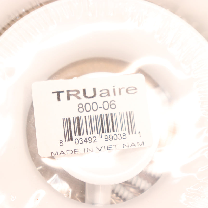 TruAire Round Ceiling Diffuser White 6" 800-06