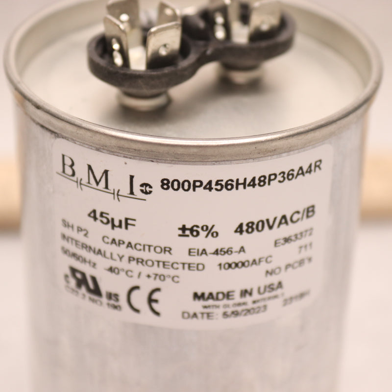 BMI Capacitor 480VAC/B 800P456H48P36A4R - Damaged - Dent/Cut On Surface