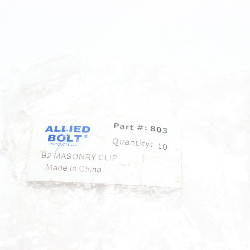 (10-Pk) Allied Bolt B2 Masonry Clip 803