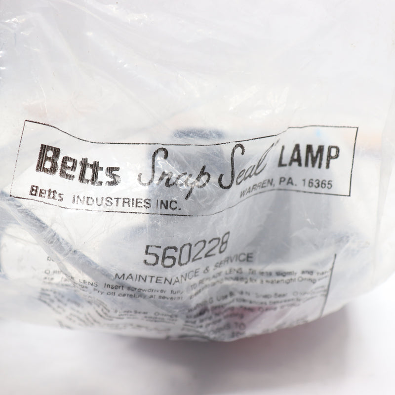 Betts Snap Seal Lamp Red Lens 560228