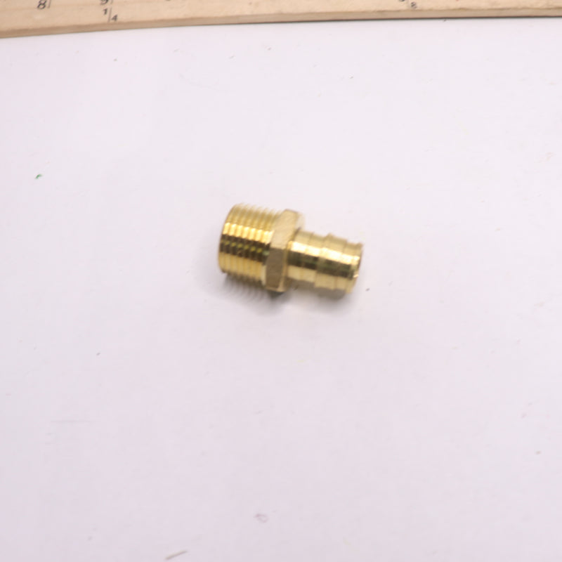 Apollo Expansion Pex Male Adapter Brass 1/2" PEX-A Barb x 1/2" MNPT