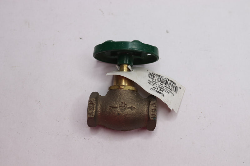 Arrowhead Straight Stop and Waste Copper 1/2" 800BCLD