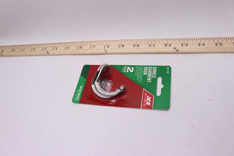 (2-Pk) Ace Garment Hook Metal Small 1-3/4"L 5617782