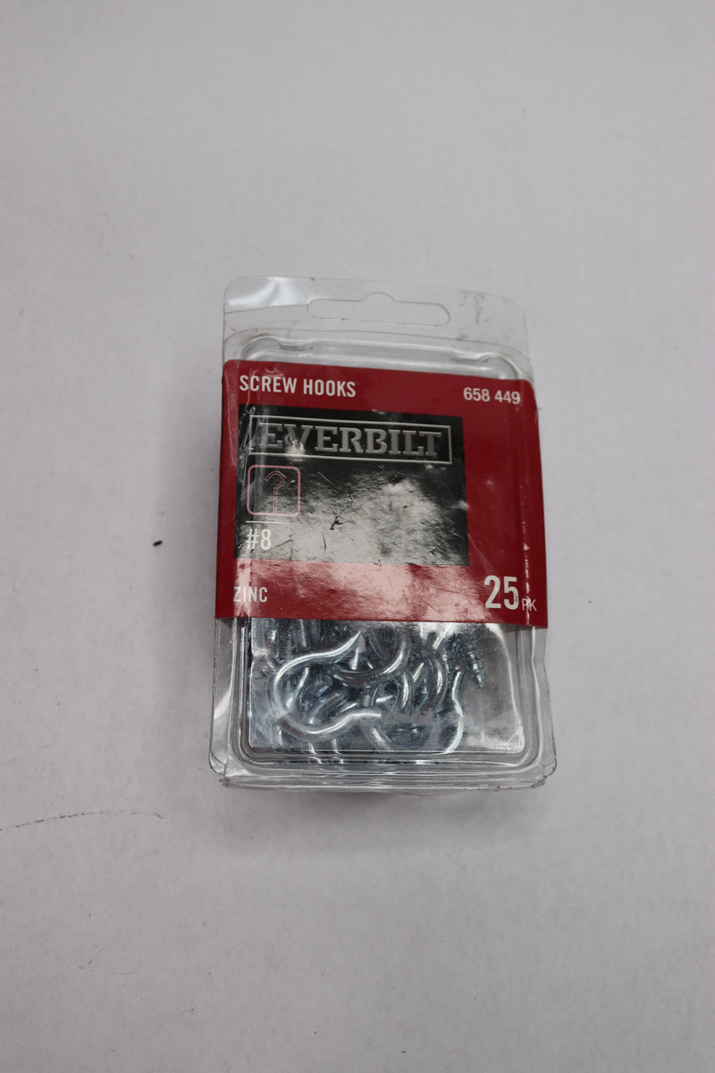 (25-Pk) Everbilt Screw Hook Zinc-Plated Steel