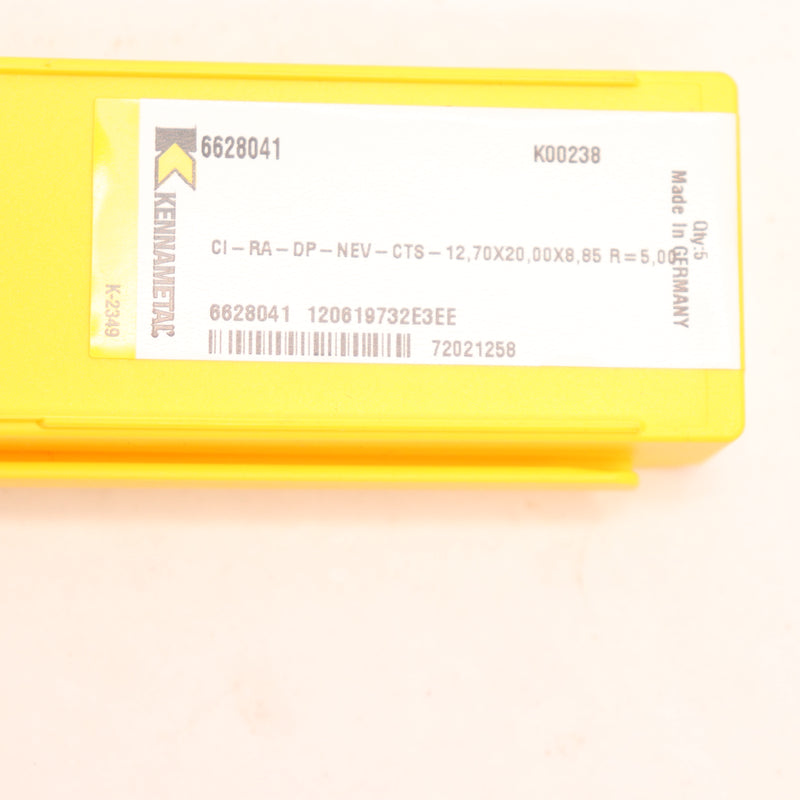 (5-Pk) Kennametal Carbide Insert K00238
