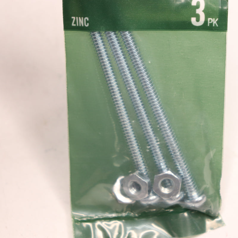 (3-Pk) Everbilt Combo Round Head Machine Screw Zinc Plated