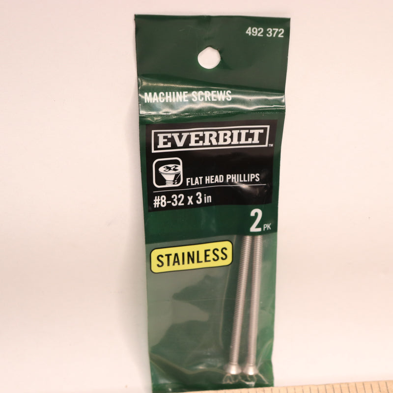 (2-Pk) Everbilt Phillips Flat-Head Machine Screws