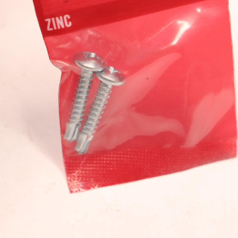 (2-Pk) Everbilt Phillips Pan Head Sheet Metal Screws Zinc Plated