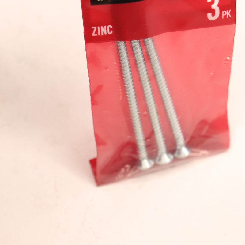 (3-Pk) Everbilt Phillips Flat Head Sheet Metal Screw Zinc Plated