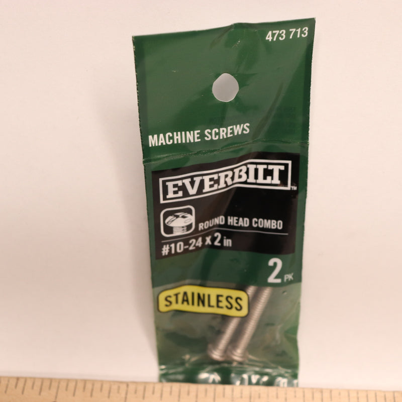 (3-Pk) Everbilt Combo Round Head Machine Screws Stainless Steel