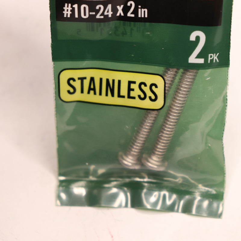 (3-Pk) Everbilt Combo Round Head Machine Screws Stainless Steel