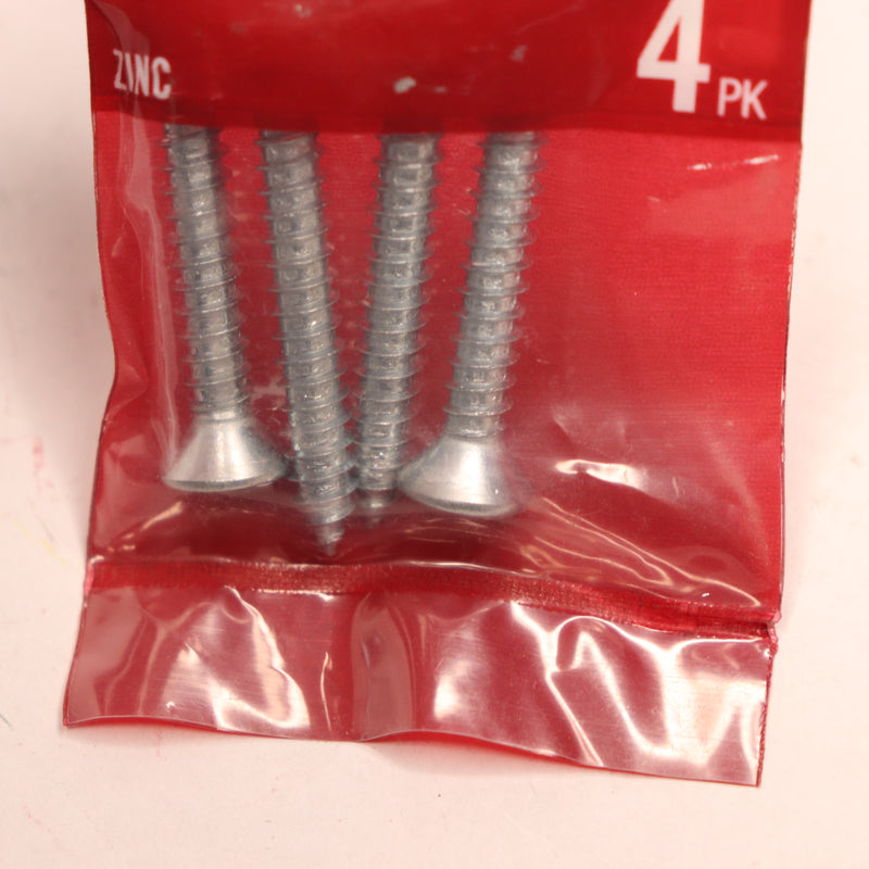 (4-Pk) Everbilt Phillips Oval Head Sheet Metal Screws Zinc Plated