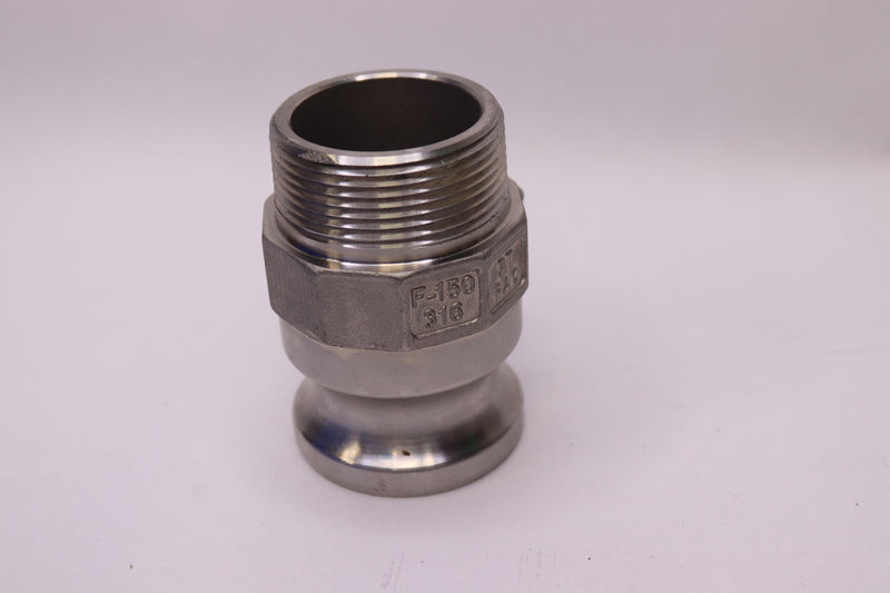 Kuriyama Stainless Steel Type F Cam and Groove Coupling 1-1/2" SS-F150