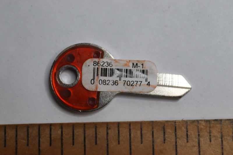 Hillman M-1 ColorPlus Padlock Key Blank Single 86236