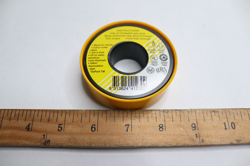 The Original Gas Seal Tape Yellow 19mm x 30m
