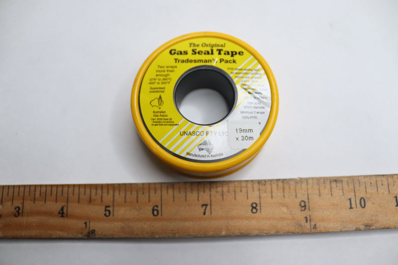 The Original Gas Seal Tape Yellow 19mm x 30m