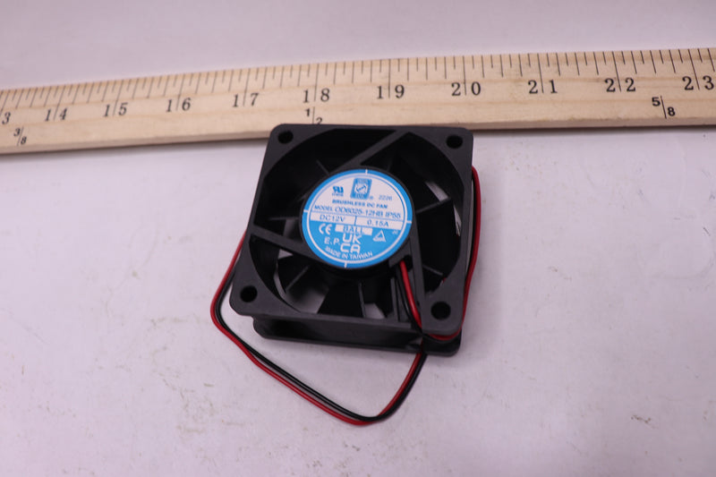 Orion Fan Tubeaxial Square 2 Wire Leads 12VDC 25.0 CFM 60mm L
