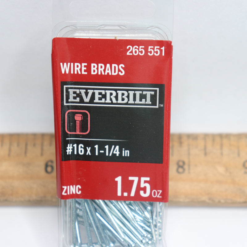 Everbilt Steel Wire Brads Zinc 1.75 Oz