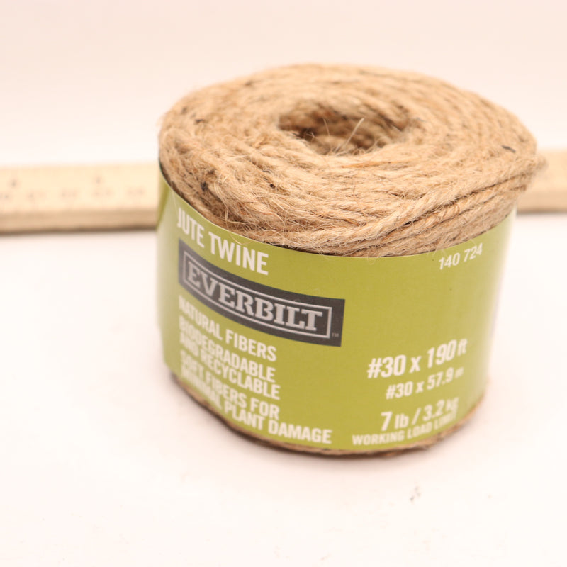 Everbilt Twisted Jute Twine Natural Browns/Tans