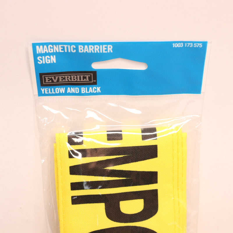 Everbilt Magnetic Barrier Sign Roll Yellow and Black 1003173575