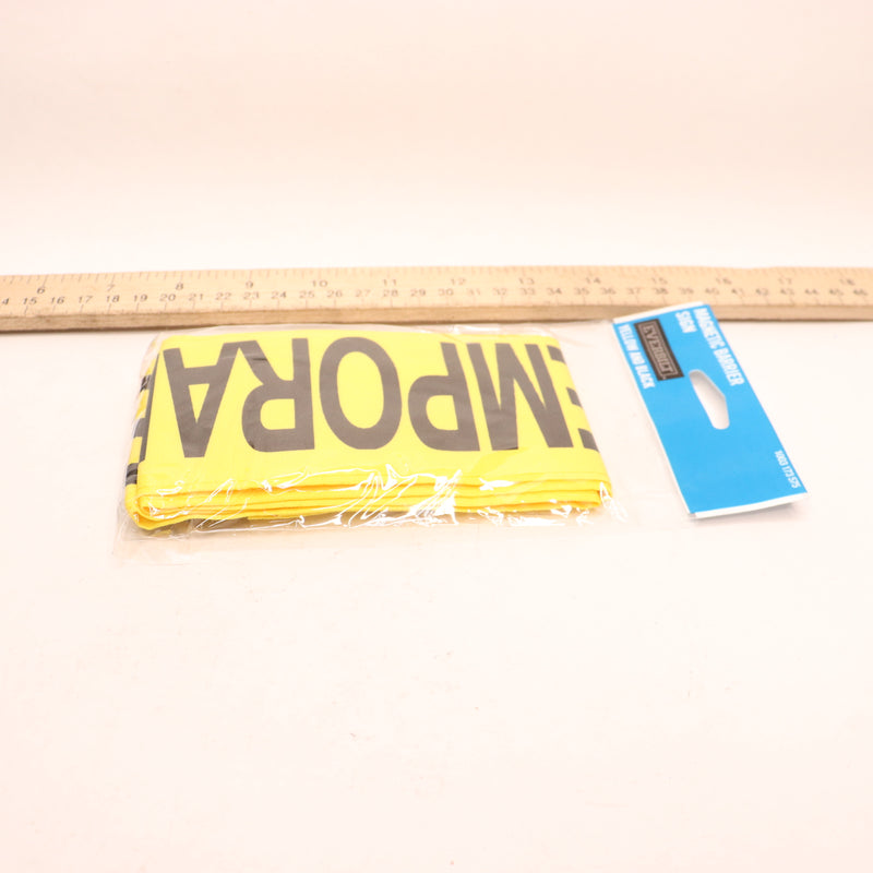 Everbilt Magnetic Barrier Sign Roll Yellow and Black 1003173575