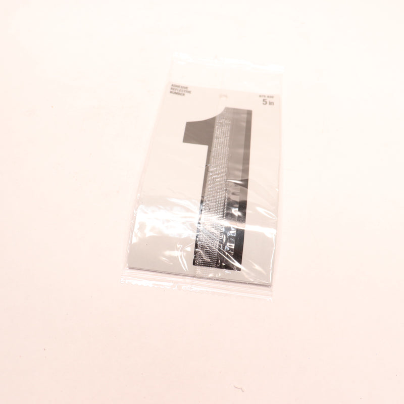 (5-Pk) Everbilt Mylar Reflective Self-Adhesive Number 1 5" 675632