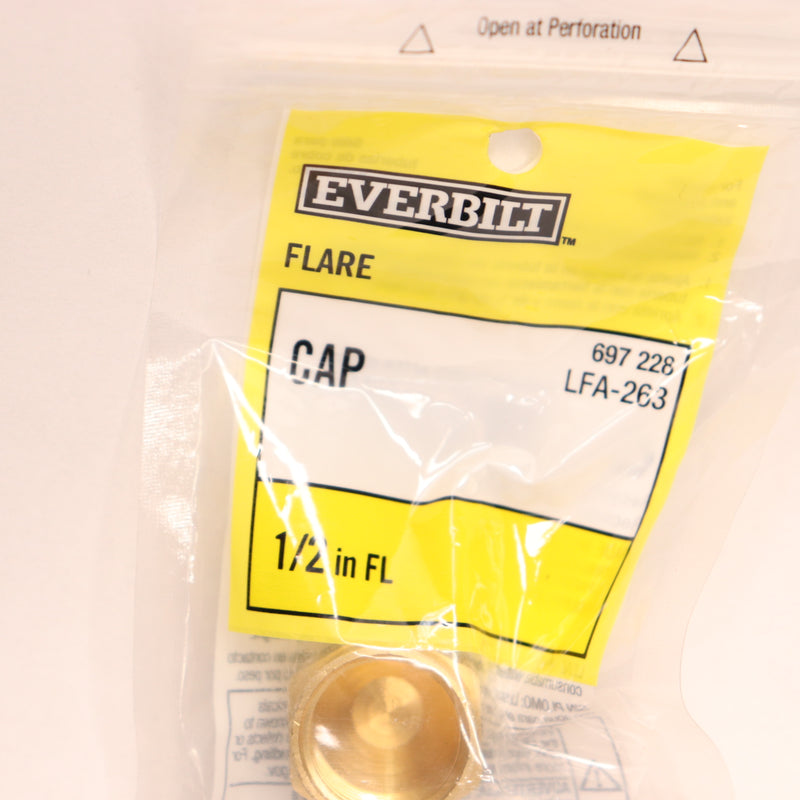 Everbilt Flare Cap Fitting Brass 1/2" LFA-263