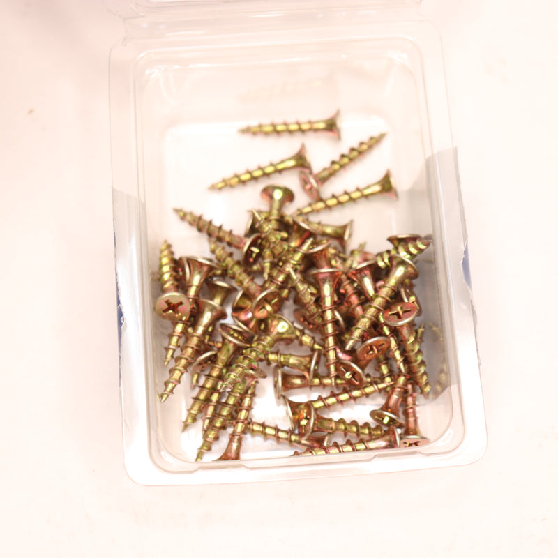 (50-Pk) Everbilt Phillips Bugle Head Wood Screws Coarse Zinc-Plated