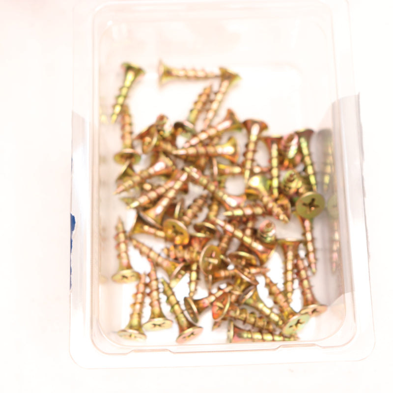 (50-Pk) Everbilt Coarse Phillips Bugle Head Wood Screws Zinc Plated