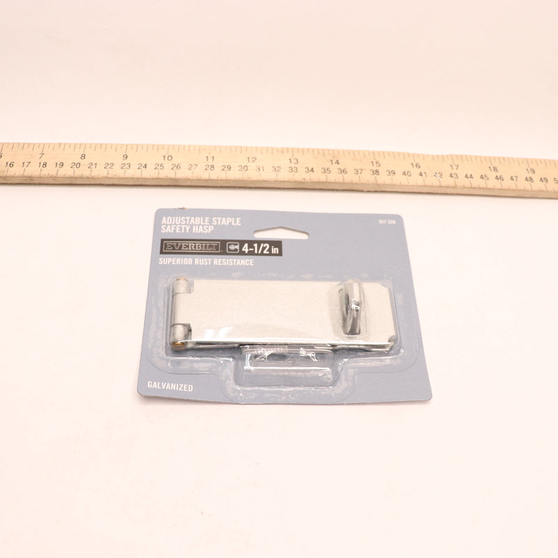 Everbilt Adjustable Staple Safety Hasp Galvanized 4-1/2" 327328