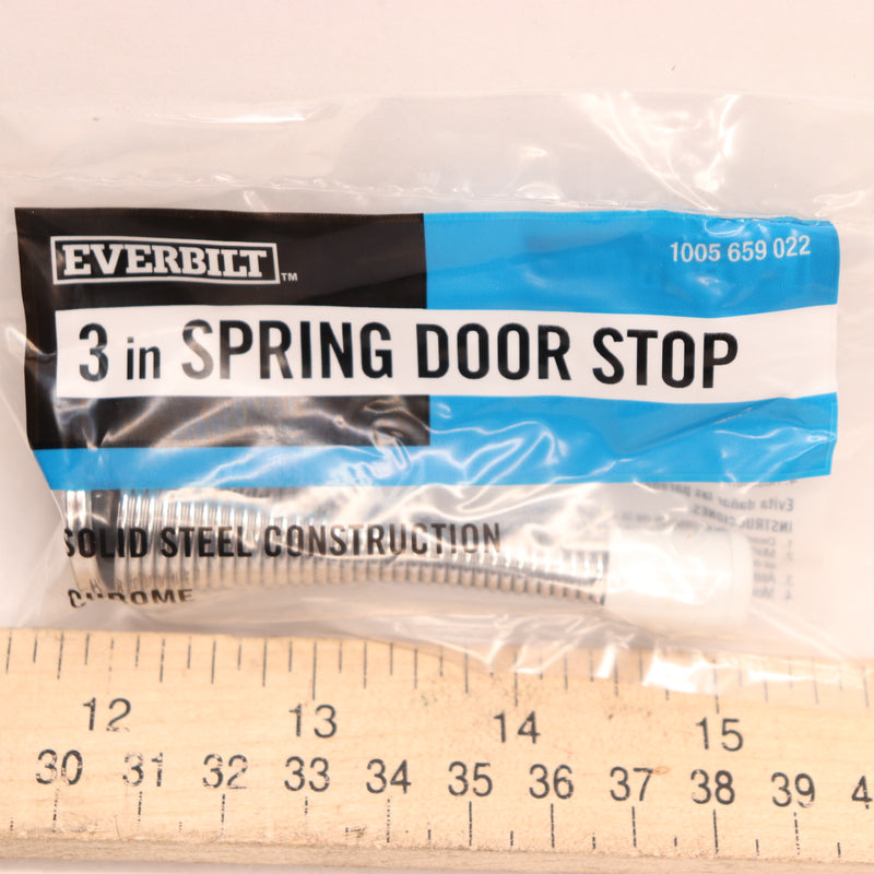 Everbilt Spring Door Stop Chrome Steel 1005659022