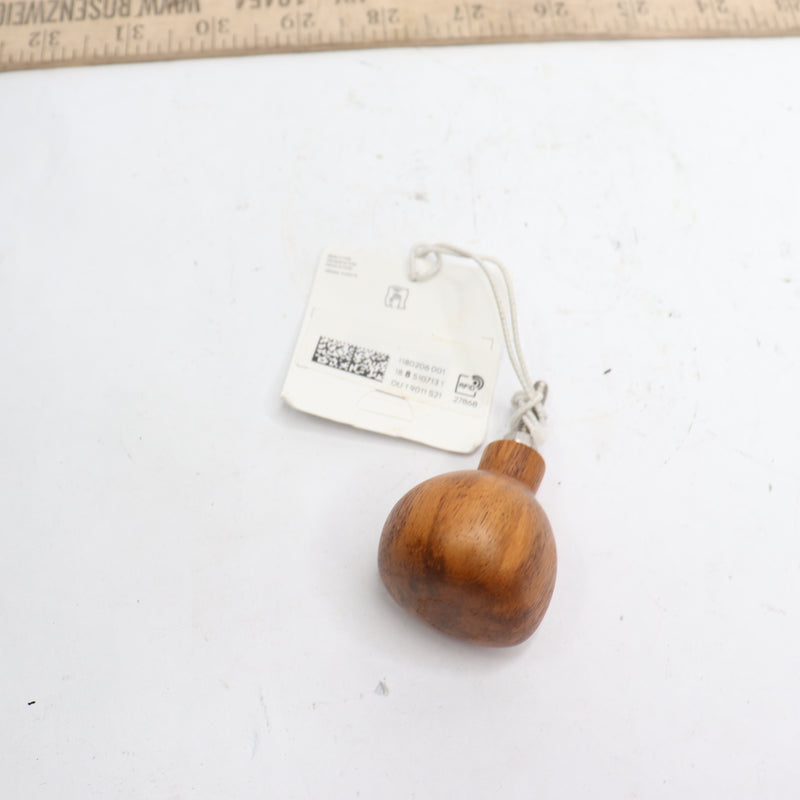 H&M Mango Wood Knob Dark Brown 1-1/4" X 2-3/4" 1180206 001