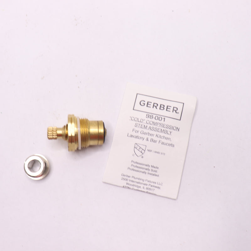 Gerber Cold Stem and Bonnet Brass Chrome 98-001
