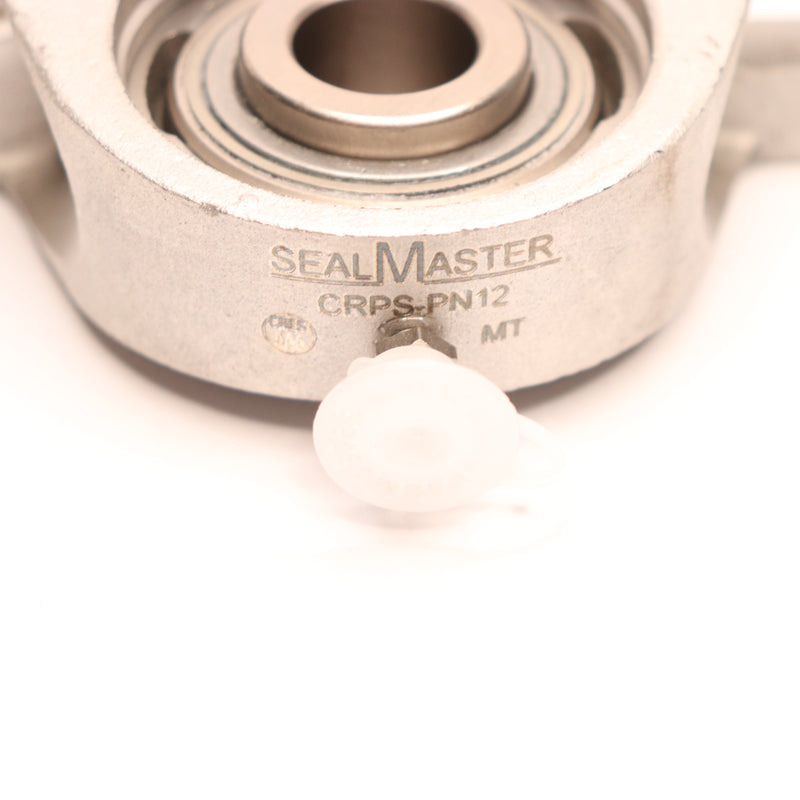 Sealmaster Pillow Block Ball Bearing Unit 2-Bolt Base Stainless Steel 3/4" Bore