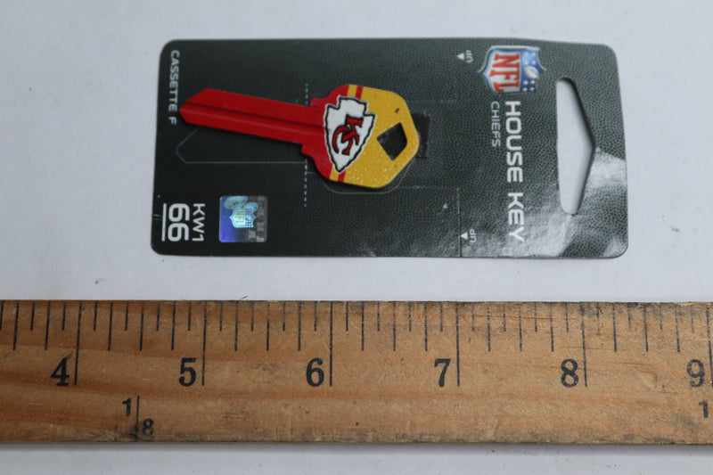 Hillman NFL Kansas Chiefs House and Office Universal Key Blank KW1
