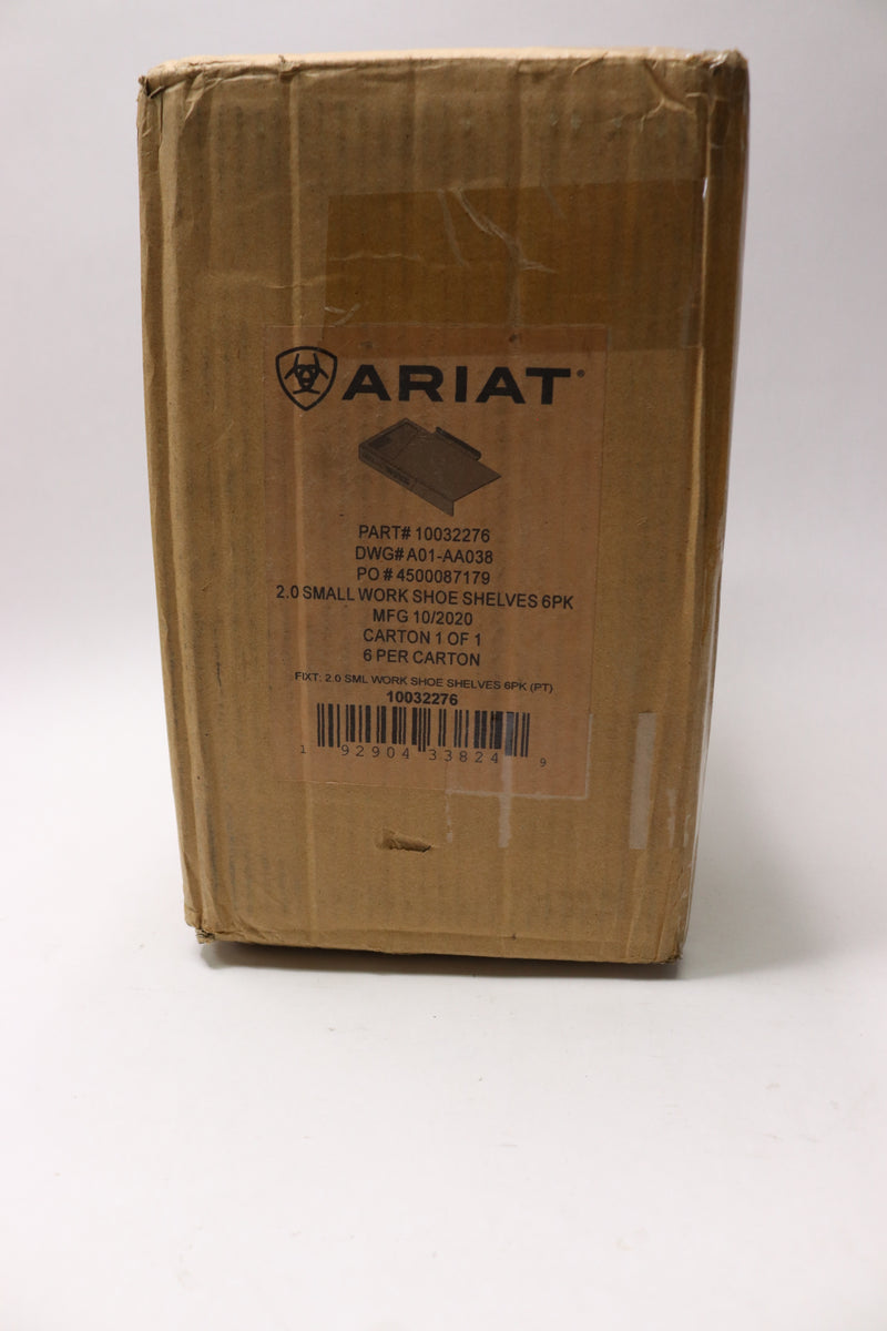 (6-Pk) Ariat Work Shoe Shelf Black/Orange Small 2.0 10032276