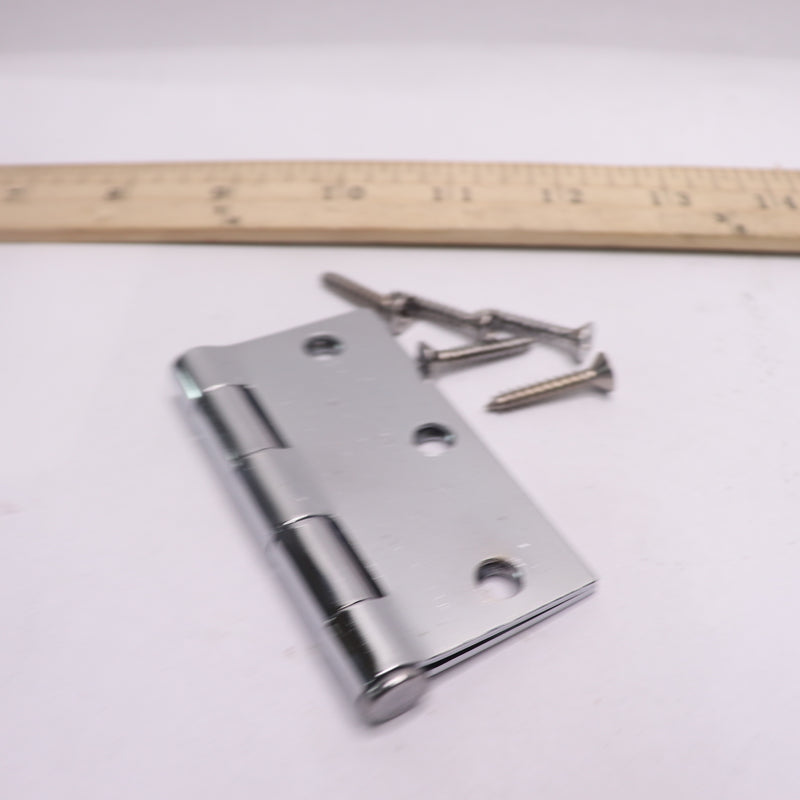 Everbilt Door Hinge Square Corner Chrome 3" 20274