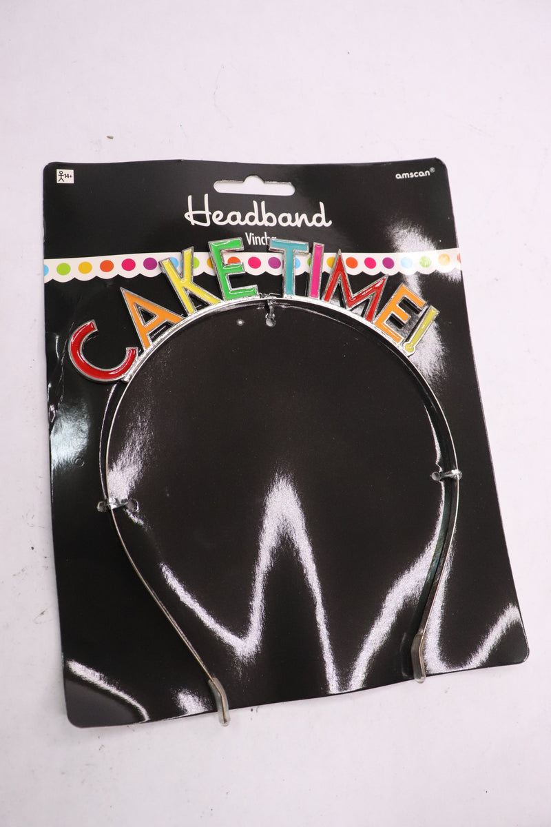 Amscan "Cake Time!" Multicolor Metal Headband 3901012