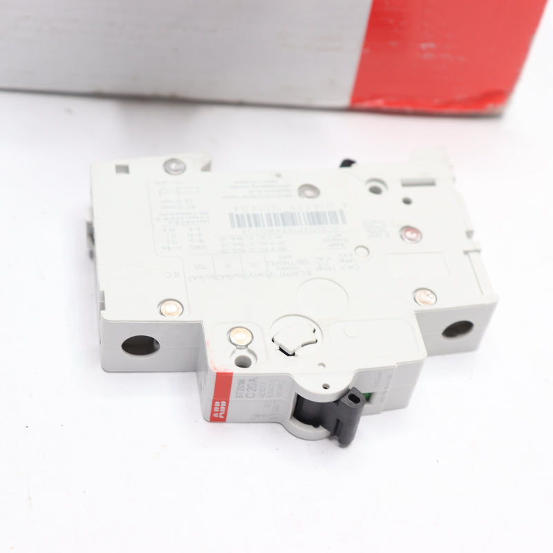 (8-Pk) ABB Miniature Circuit Breakers 1P 20A 277/480VAC 125VDC 2CDS 271334 R0204