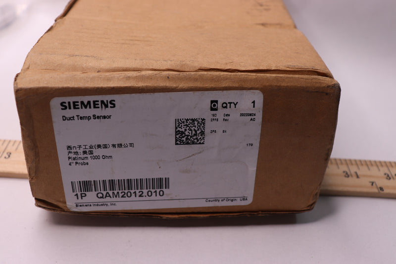 Siemens Duct Point Temperature Sensor QAM2012.010