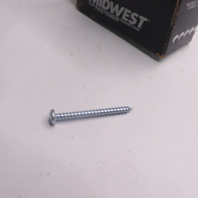 Midwest Combo Pan Head Sheet Metal Screw Zinc Plated Steel