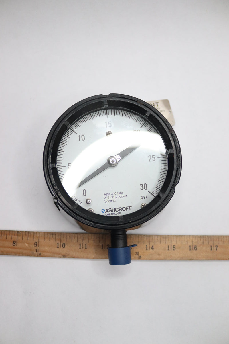 Ashcroft Pressure Gauges 4.5" Dial 0-30"Hg/0-30 psi 940-PT-103